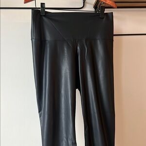 Black Faux Leather Leggings